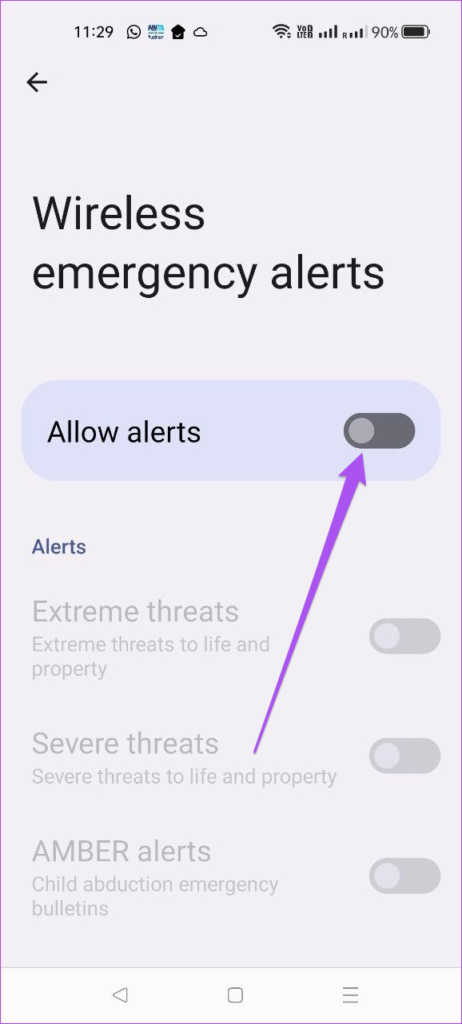 Allow alerts 
